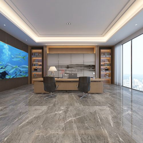 北京万兴通达办公装修项目-董事长办公室装修效果图装修效果图