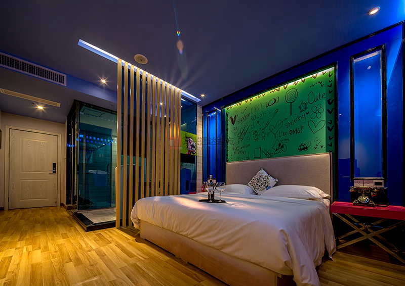 北京万兴通达办公装修项目-赫斯威尔主题酒店装修案例效果图