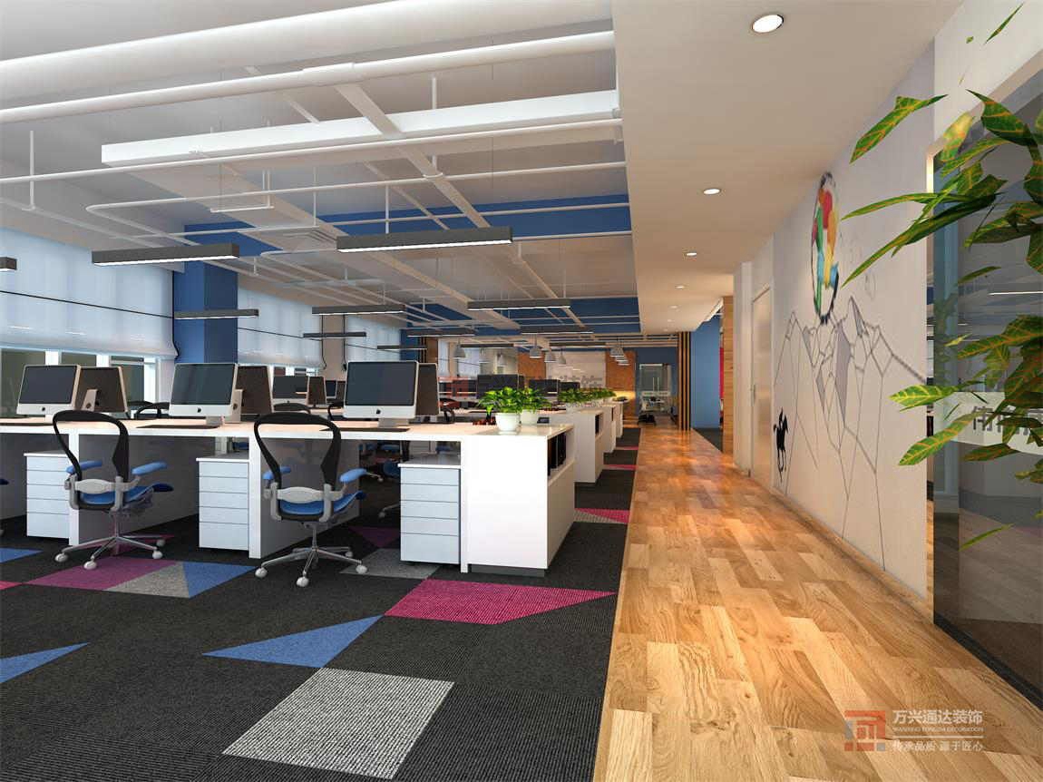 北京万兴通达办公装修项目-北京伟伯康科技发展有限公司装修效果图