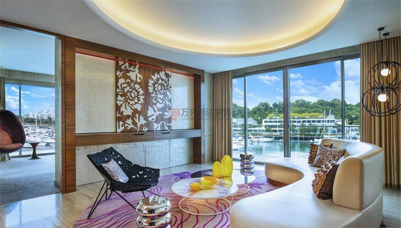 北京万兴通达办公装修项目-圣淘沙湾 W 酒店装修案例效果图