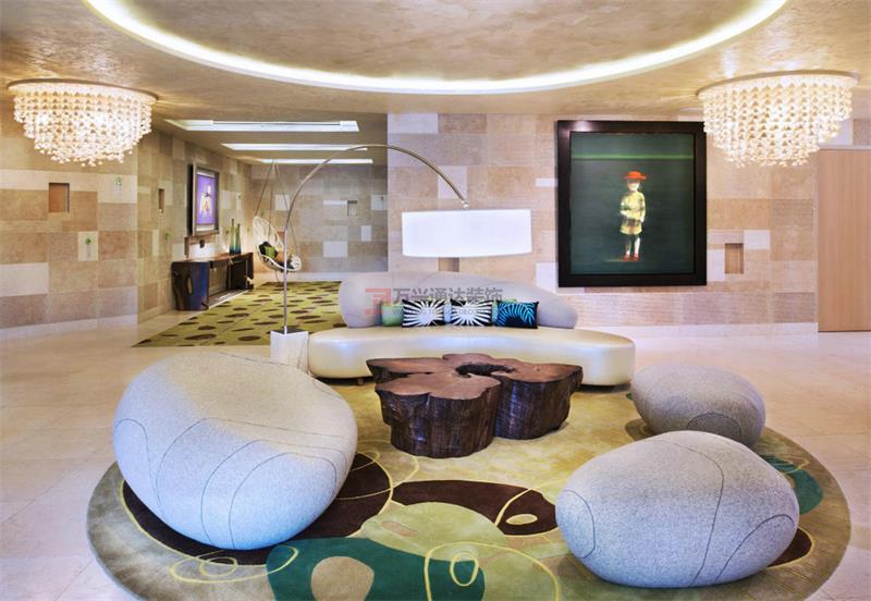 北京万兴通达办公装修项目-圣淘沙湾 W 酒店装修案例效果图