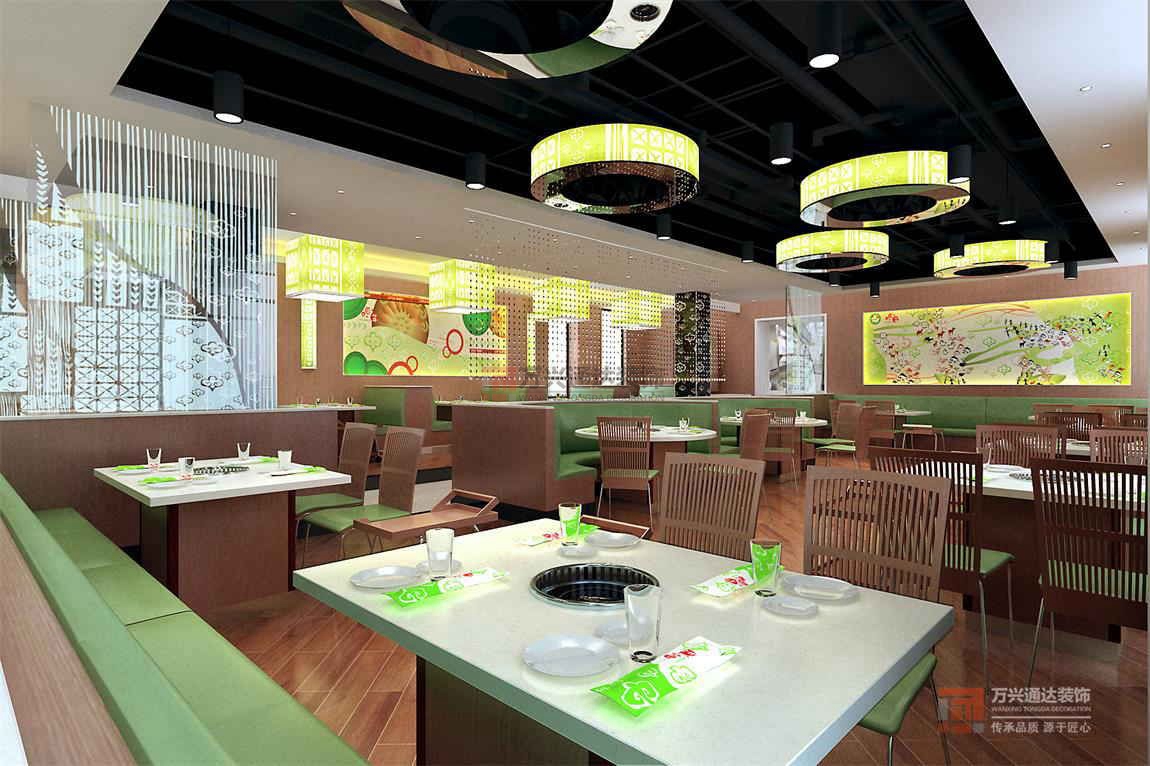 北京万兴通达办公装修项目-小肥羊火锅，汶上店装修效果图