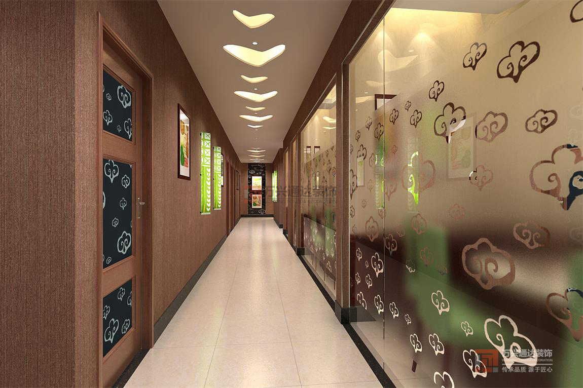 北京万兴通达办公装修项目-小肥羊火锅，白银店装修效果图