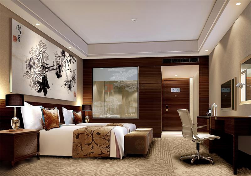 北京万兴通达办公装修项目-德馨温泉酒店装修案例效果图