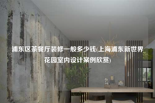 浦东区茶餐厅装修一般多少钱(上海浦东新世界花园室内设计案例欣赏)