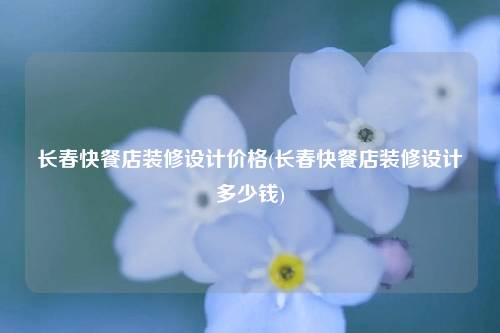 长春快餐店装修设计价格(长春快餐店装修设计多少钱)