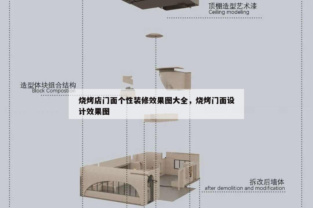 烧烤店门面个性装修效果图大全,烧烤门面设计效果图