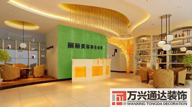 美容院装饰美容院装饰画_万兴办公室装修公司