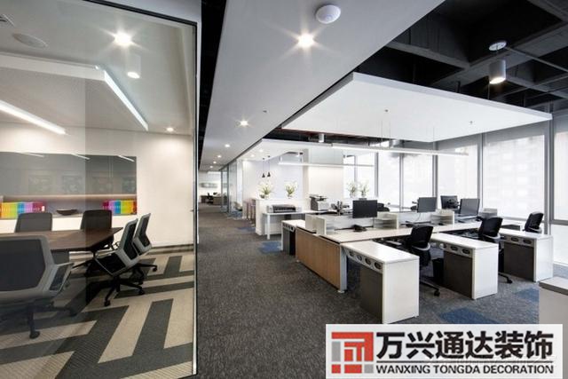 办公室装修效果图小型办公室装修效果图_万兴办公室装修公司