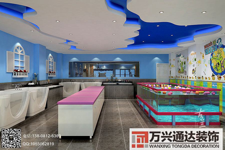 儿童游泳馆装修效果图婴儿游泳馆图片 装修风格