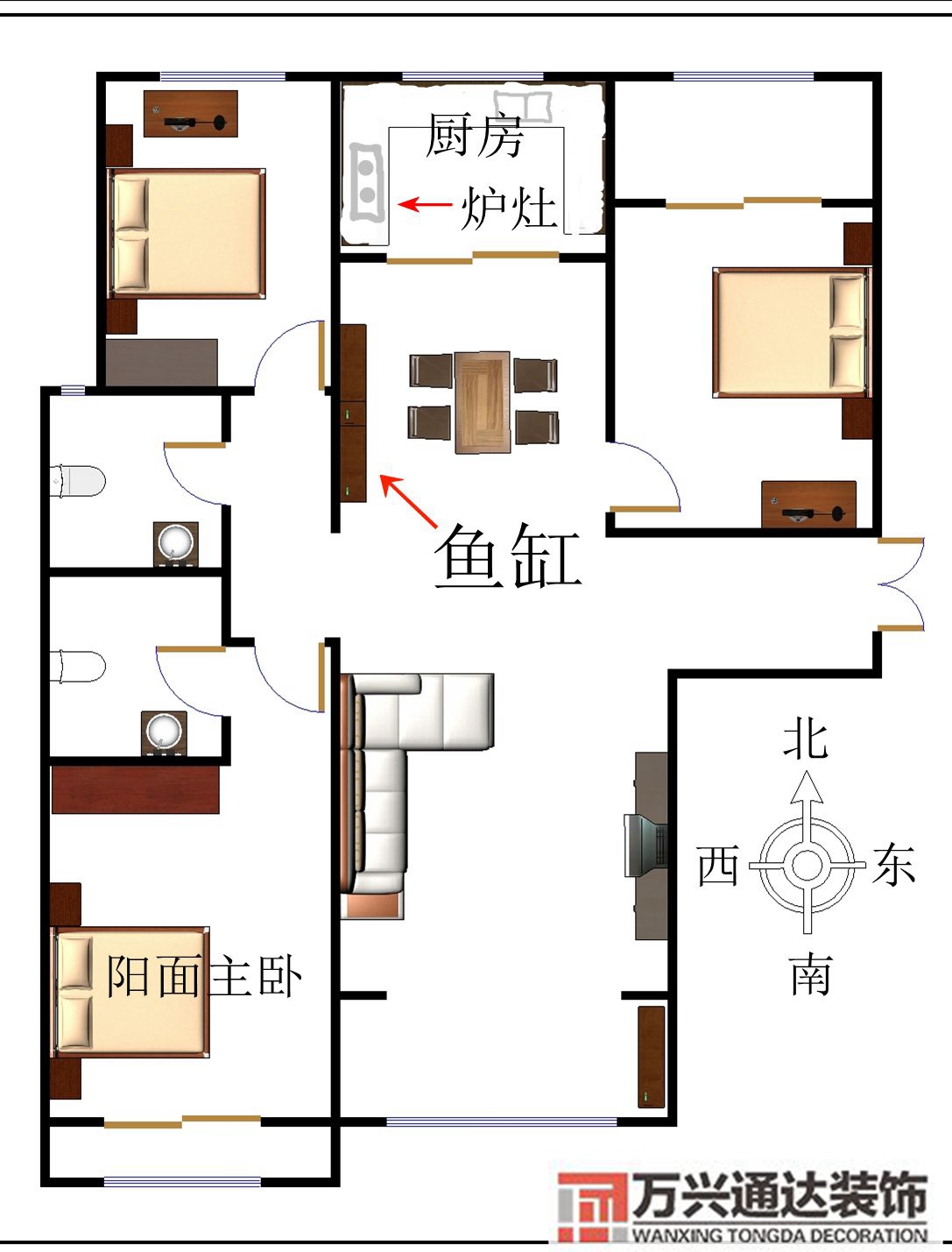 风水鱼缸怎么摆放风水鱼鱼缸摆放位置